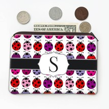 Cute Printed Ladybugs : Gift Coin Purse Pattern Baby Shower Girl Friend Stamped  - £7.90 GBP