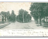 Street Car at Forks in The Road Moorestown New Jersey NJ 1906 UDB Postca... - $4.90