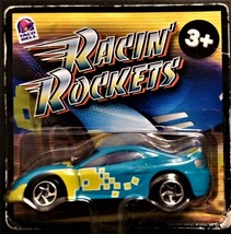 Taco Bell Racin Rockets Blue Race Car 2002 Kids Meal Toy 1:64 Diecast MIP - £4.05 GBP