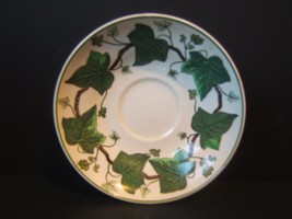 Wedgwood Napoleon Ivy 5.5&quot; Saucer A L 4751 Green Queen&#39;s Ware - £6.10 GBP