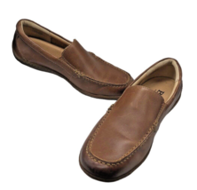 Born Brompton Leather Loafers Size 8 Brown Mens Slip On Driving Shoe H46502 - £59.68 GBP