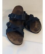 Birkenstock Birki &#39;S Kumba Croce Nera Cinturino Sandali Taglia USA L 8 M... - $868.12 MXN
