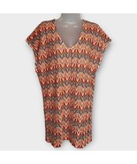 L*SPACE Orange Knit Crochet Tunic Swim Suit Cover Up Boho 70s vibe size ... - $72.97 CAD