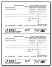 EGP IRS Approved W-2 Laser Tax Form, State/City Copy 2, Quantity 100 Rec... - £17.79 GBP