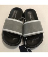 Tommy Bahama Kids Boys slide Slip On size 10/11 gray New Black/white/gray - $232.51 MXN