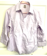 Anne Klein Fitted Lilac Purple S Button Down Solid 3/4 Sleeve Shirt Top ... - $219.63 MXN
