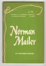 Richard Foster NORMAN MAILER First edition 1968 American Writer Study Cr... - $13.49