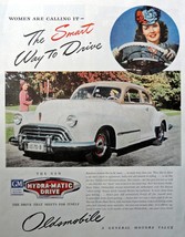 1946 Oldsmobile, Full Page Color print ad. Painting, Illustration (Hydra-Matic D - £13.99 GBP
