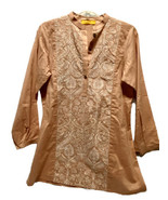 Beechtree Embroidered Indian Style Top Small 19” Armpit To Armpit 30” Long - £17.30 GBP