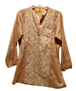 Beechtree Embroidered Indian Style Top Small 19” Armpit To Armpit 30” Long - $22.00