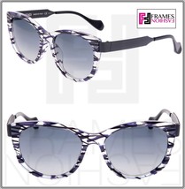 FENDI Thierry Lasry SLIKY FF0181S Matte Black Lilac Square Metal Sunglasses 0181 - £158.93 GBP