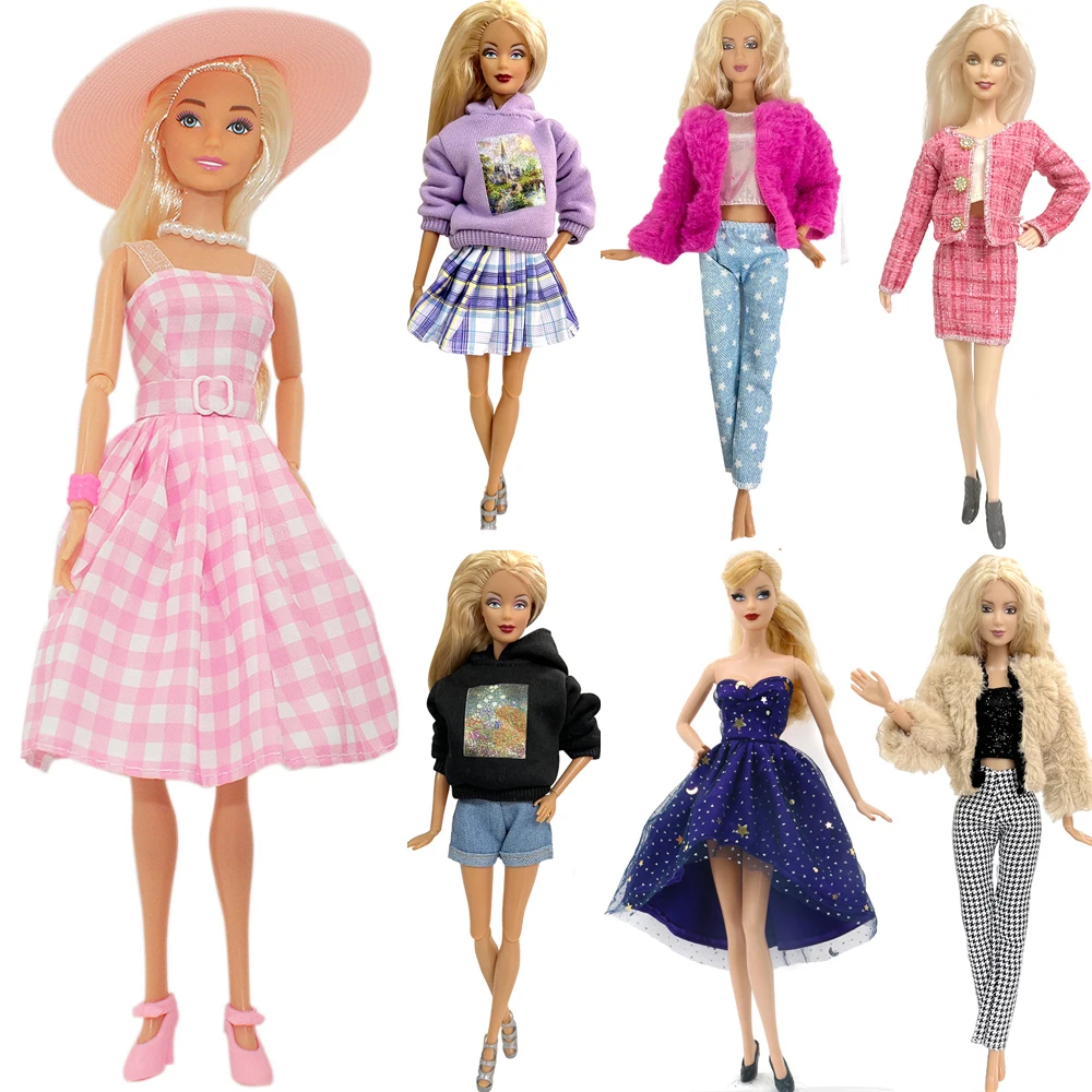 NK  Mix 1 Set Doll Clothes Dress Fashion Skirt Party Gown For Barbie Clothes - £6.85 GBP+