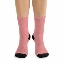 Snow Little Dots Peach Pink Benjamin Moore IV DTG Socks - £18.54 GBP