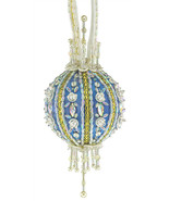The Cracker Box  Inc Christmas Ornament Kit Edelweiss on French Blue - $41.75