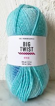 Jo-Ann Big Twist Vivid DK Ombre Acrylic Yarn - 1 Skein Turquoise Dark Blue - £6.35 GBP