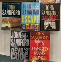 John Sandford Hardcover Lot Storm Front Escape Clause Dead Watch x5 - £19.46 GBP