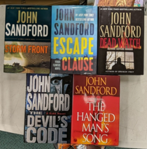 John Sandford Hardcover Lot Storm Front Escape Clause Dead Watch x5 - £18.48 GBP