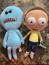 Rick &amp; Morty Mr. Meeseeks And Morty 16&quot; Plush Funko Galactic Plushies Xl Nwt - £63.11 GBP