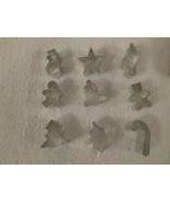 Miniature Christmas Cookie Cutters Set of 9 - £11.00 GBP