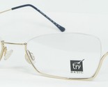 Try Basic Genium Ultraleichter BA00801 Gold Brille 51-19-135mm Italien - $135.73