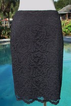 Cache Stretch Lace Skirt New 8/10/12 Body Shaping Lining Scallop Bottom NWT $108 - £38.96 GBP