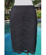 Cache Stretch Lace Skirt New 8/10/12 Body Shaping Lining Scallop Bottom ... - £38.85 GBP