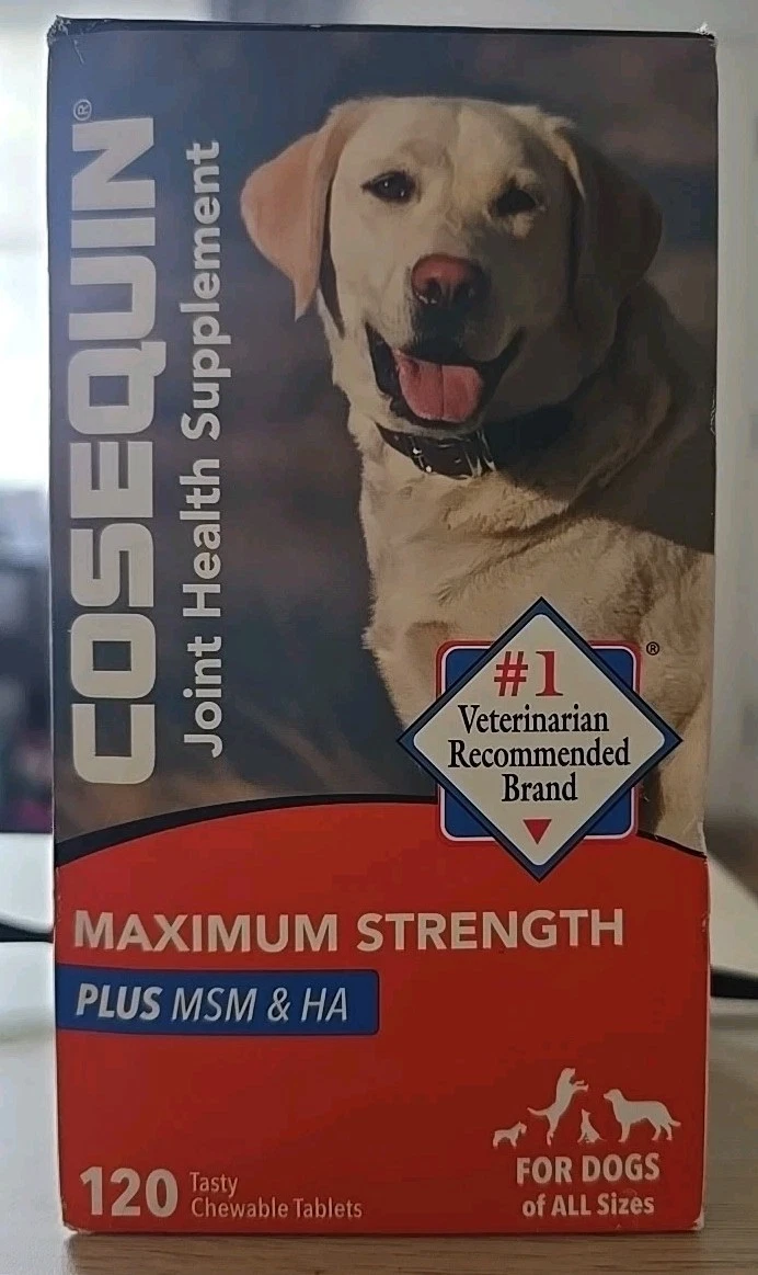 Cosequin Maximum Strength Joint Health Dog, 120 chew Tablets Exp 10/2026 - $29.99