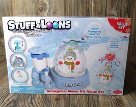 STUFF-A-LOONS Snowglobe Maker Kit Value Set SNOWMAN Create Stuffed Balloons - $14.76