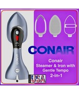 Conair, 2-in-1 Steamer &amp; Iron with Gentle Temp, 5 Steam Settings, Brand New - $71.88