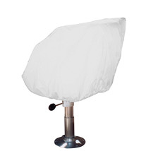Taylor Made Helm/Bucket/Fixed Back Boat Seat Cover - Vinyl White [40230] - £18.75 GBP
