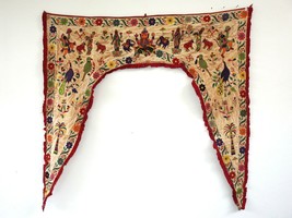 Vintage Welcome Gate Toran Door Valance Window Décor Tapestry Wall Hanging DV37 - £43.89 GBP