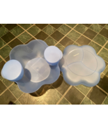 Tupperware Open House  Chip &#39;n Dip Bowl/Lid &amp; 2 Hanging Bowls *Pre-Owned... - $24.99
