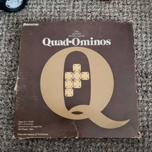 Quad-Ominos Board Game 1978 Original Box Vintage Pressman #4422 8 to adult - £11.25 GBP