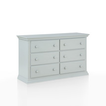 56" Gray Solid and Manufactured Wood Six Drawer Double Dresser - $23,867.44 MXN