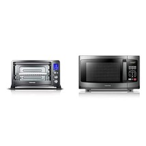 Toshiba AC25CEW-BS Digital Toaster Oven, Black Stainless Steel &amp; EM925A5... - £300.43 GBP