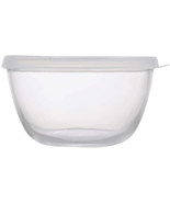 2-Pieces Clear Glass Storage Bowls with Plastic Lids, 5 in. - $27.45 CAD