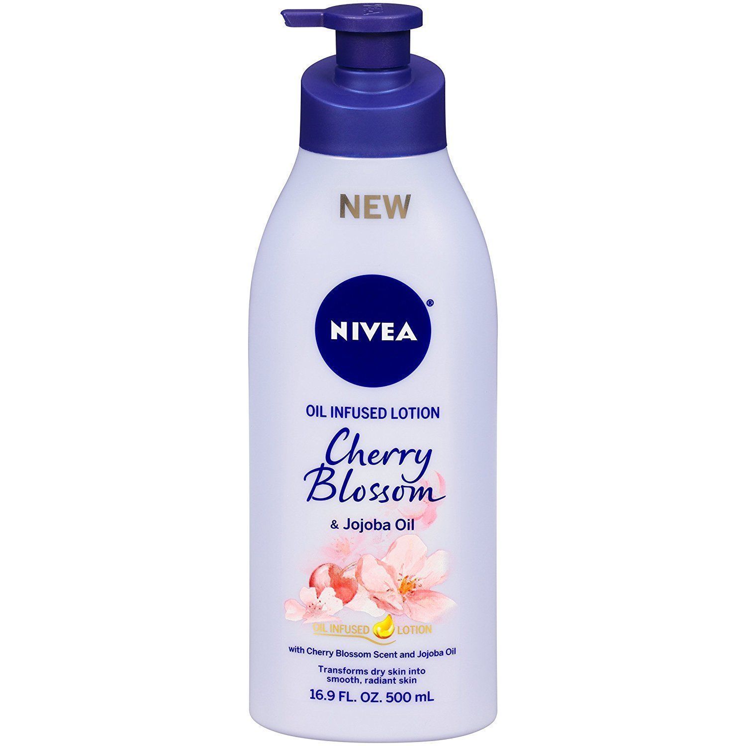 Nivea Oil Infused Body Lotion Cherry Blossom & Jojoba Oil - 16.9 Oz - £10.43 GBP