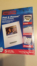 Pendaflex Print &amp; Present Custom Portfolios 5 Letter Size Glossy White #48725 - £7.86 GBP