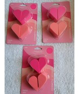 Diamond Cosmetic Makeup Sponge Heart Shaped Pink Cosmetic Sponges - $4.10 CAD