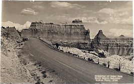 RPPC Gibraltar of Cedar Pass, Badlands, South Dakota, vintage postcard - £11.93 GBP