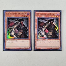 Yu Gi Oh Cards Armageddon Knight Super Rare DASA-EN040 &amp; THSF-EN035 - $8.66
