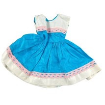 Vintage PREMIER Togs Baby Doll Dress Pink Blue Clothing 1960’s - £15.65 GBP