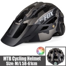BAT Cool Mountain Bicycle Helmet MTB Road Bike Riding Helmet Big  Hat With Tail  - £74.18 GBP