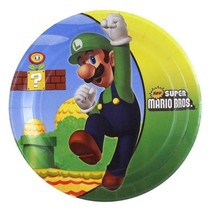 Super Mario Brothers Dessert Plates Birthday Party Supplies 8 Per Package New - £4.45 GBP