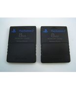 PS2 Playstation 2 Memory Card 8MB MagicGate SCPH-10020 Lot of 2  - £13.88 GBP