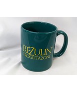 Rezulin Pharma Drug Advertising Coffee Cup Mug Green - $99.95