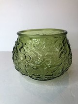 Crinkle Glass Bowl/Vase  Green E.O .Brody Co. USA Cleveland Ohio EUC - $12.16