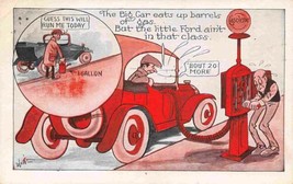 Little Ford Automobile Saves Gas Witt artist signed Comic Ford Booster p... - £6.27 GBP