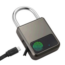 Smart Fingerprint Padlock Waterproof Anti-theft Locker Luggage Padlock - £14.86 GBP