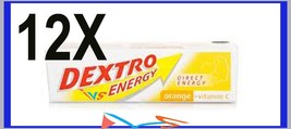 12 X DEXTRO ENERGY GLUCOSE TABLETS ORANGE 47G. ENERGY FOR SPORT &amp; ENDURA... - £12.13 GBP